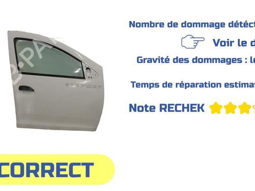 Right front door DACIA SANDERO II TCe 90 (B8M1, B8MA, B8AC) | BP31191594C3