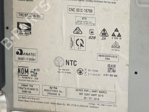 Used Radio Radio CITROËN C3 III (SX) 1.2 PureTech 82 (83 hp) 33844451 33844451