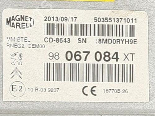 Radio CITROËN C3 II (SC_) 1.6 HDi | BP38776465E6 - Image 3