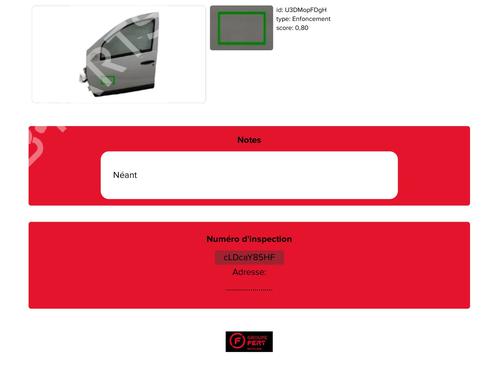 Left front door DACIA SANDERO 1.5 dCi | BP29563350C2 
