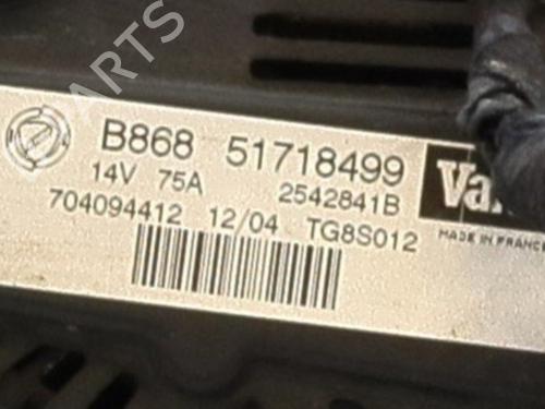 Alternator FIAT PUNTO (188_) 1.3 JTD 16V | BP31763337M7 