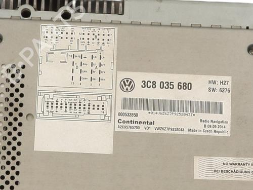 Bilradio VW CADDY III MPV (2KB, 2KJ, 2CB, 2CJ) 2.0 TDI 16V | BP31051904E6