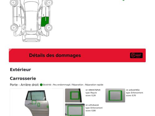 Right rear door CITROËN C4 Grand Picasso I (UA_) 2.0 HDi 150 | BP28543093C5 
