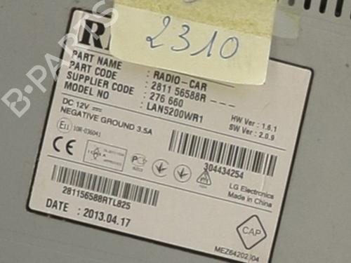 Radio DACIA LOGAN MCV II TCe 90 (K8M1, K8MA, K8AC) | BP31363880E6 