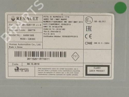 Radio DACIA SANDERO II 1.0 SCe 75 (B8JC, B8JD, B8NC) | BP31318758E6  - Image 6