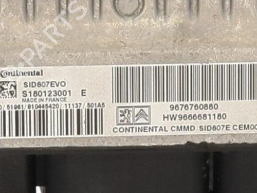 Engine control unit (ECU) PEUGEOT 308 I (4A_, 4C_) 1.6 HDi | BP31660163M57 