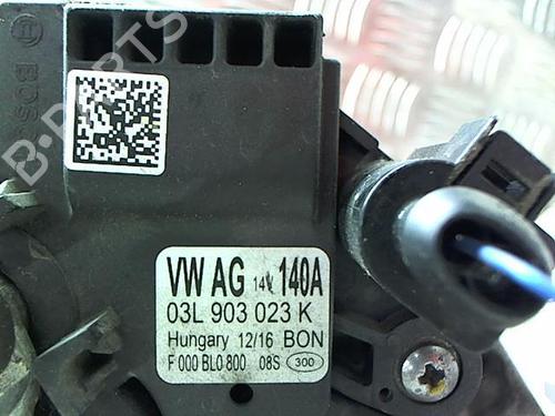 Used Alternator Alternator VW GOLF VII (5G1, BQ1, BE1, BE2) 1.6 TDI (110 hp) 23050107 23050107