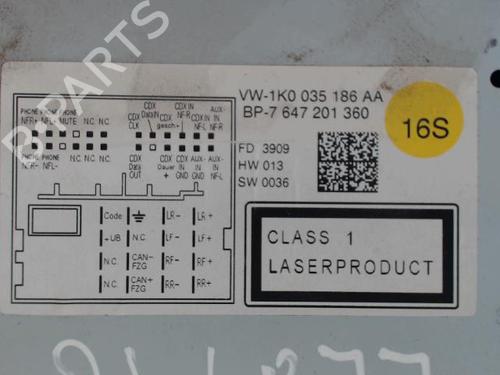Radio VW GOLF VI (5K1) 2.0 TDI | BP23051351E6 - Image 3