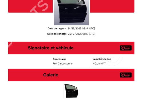 Right front door PEUGEOT 5008 (0U_, 0E_) 1.6 HDi | BP31146414C3