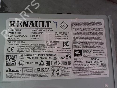 Radio RENAULT CAPTUR II (HF_)  | BP23840621E6 