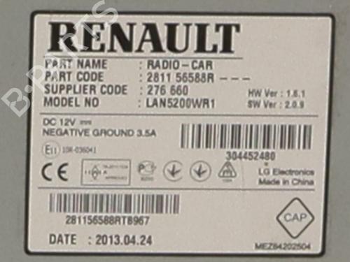 Bilradio DACIA SANDERO II 1.5 dCi | BP23840271E6 