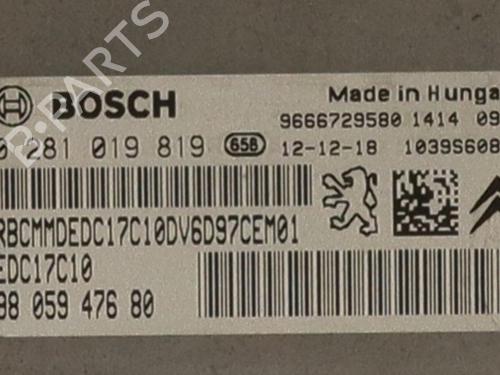 Engine control unit (ECU) CITROËN C4 II (NC_) 1.6 HDi 115 | BP32370573M57 - Image 6