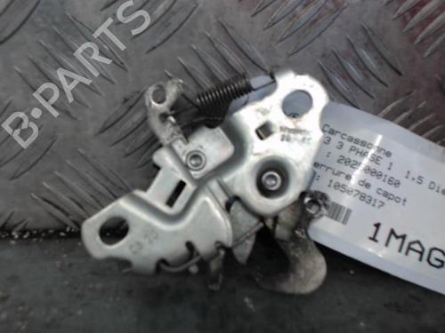 Used Hood lock CITROËN C3 III (SX) 1.5 BlueHDi 100 (SXYHYP, SXYHTU) (102 hp) 26171782