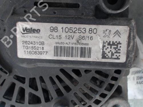 Used Alternator Alternator PEUGEOT 208 I (CA_, CC_) 1.6 HDi / BlueHDi 75 (75 hp) 26522788 26522788