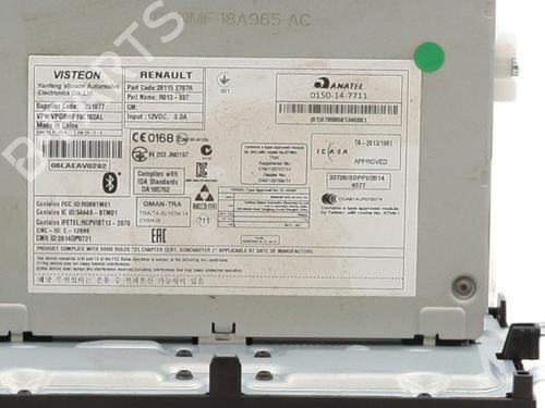 Radio RENAULT TWINGO III (BCM_, BCA_) 1.0 SCe 70 | BP31582532E6