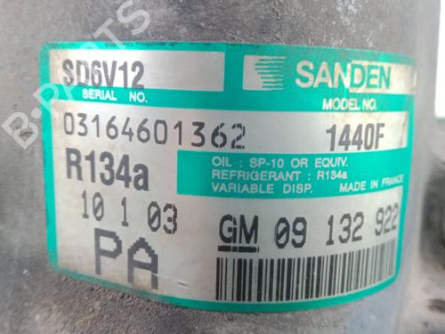 AC compressor OPEL ASTRA G Hatchback (T98) 2.0 DTI 16V (F08, F48) | BP31958455M34
