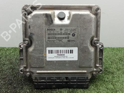 Used Engine control unit (ECU) CHRYSLER VOYAGER IV (RG, RS) 2.8 CRD (150 hp) 31801371
