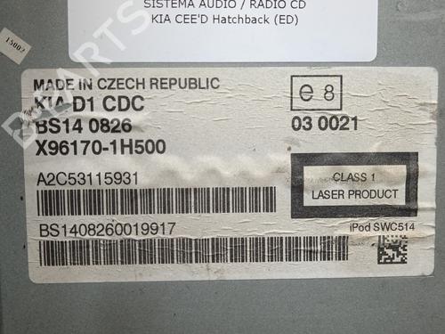 Radio KIA CEE'D Hatchback (ED) 1.4 | BP25120126E6 