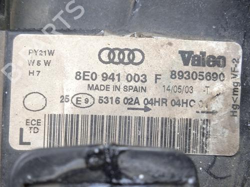 Left headlight AUDI A4 B6 (8E2) 1.9 TDI | BP22239857C28 