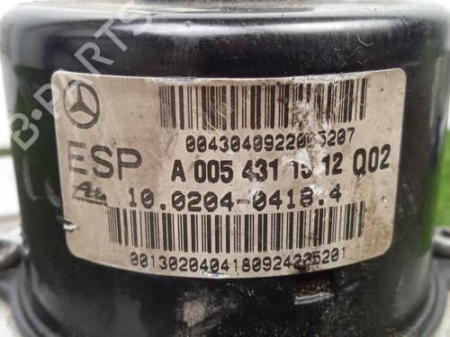 Used ABS pump MERCEDES-BENZ C-CLASS (W203) C 220 CDI (203.008) (150 hp) 22239914