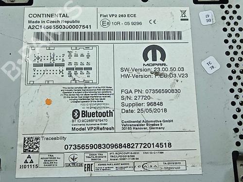 Radio FIAT DOBLO Cargo (263_) 1.3 D Multijet (263WXU1A, 263ZXU1A, 263WYB1A, 263ZYB1A) | BP28817990E6 