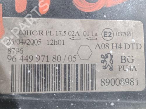 Right headlight PEUGEOT 1007 (KM_) 1.4 HDi | BP29039894C29 