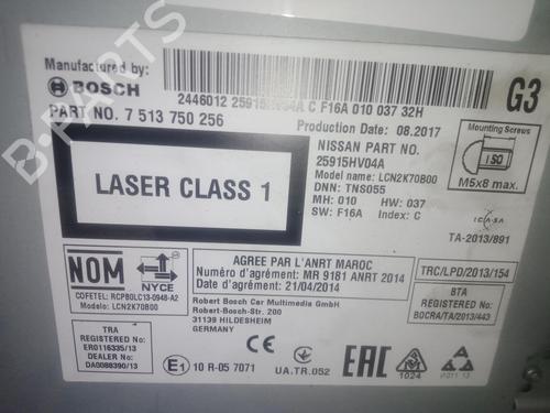 Radio NISSAN QASHQAI II (J11, J11_) 1.5 dCi | BP30113611E6 