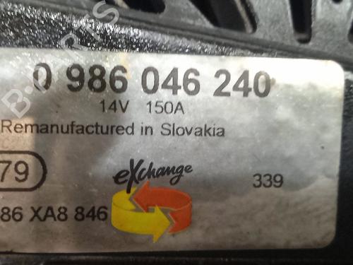 Alternator PEUGEOT 407 SW (6E_, 6D_) 2.0 HDi 135 | BP31630125M7 