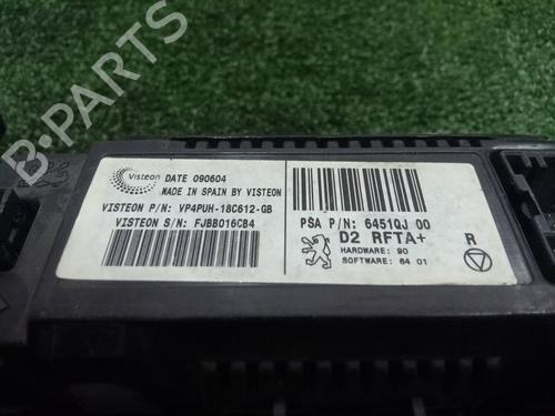 Climate control PEUGEOT 407 (6D_) 1.6 HDi 110 (6D9HZC, 6D9HYC) | BP5721024I5 