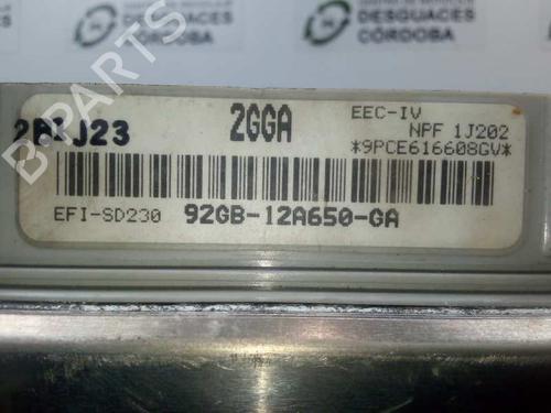 Engine control unit (ECU) FORD SIERRA II (GBG, GB4)  | BP6537894M57 
