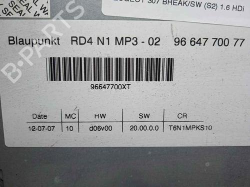 Bilradio PEUGEOT 307 SW (3H) 1.6 HDI 110 | BP28819124E6 