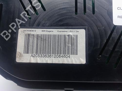 Instrument cluster RENAULT MEGANE III Hatchback (BZ0/1_, B3_)  | BP12210693C47 