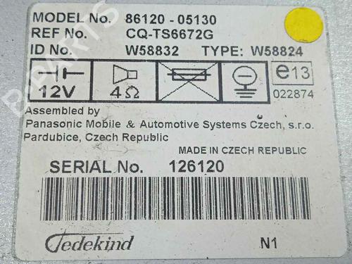 Radio TOYOTA AVENSIS Saloon (_T25_)  | BP13744271E6 