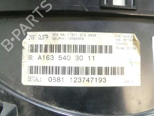 Instrument cluster MERCEDES-BENZ M-CLASS (W163)  | BP5742762C47 