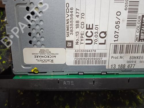 Radio OPEL VECTRA C GTS (Z02) 1.8 (F68) | BP7639117E6 