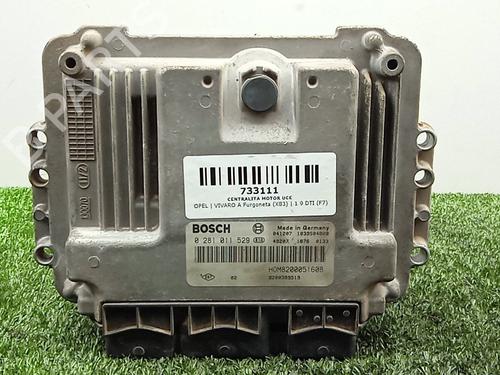 Engine control unit (ECU) OPEL VIVARO A Van (X83) 1.9 DTI (F7) 1039S04808 | - | 0281011529 | BOSCH | 3.CONECTORES