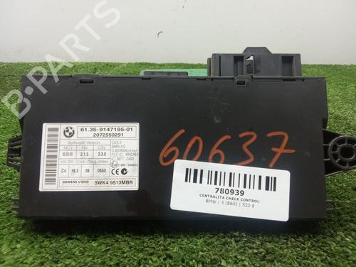 Used Control unit Control unit BMW 5 (E60) 520 d (177 hp) 39591345 39591345