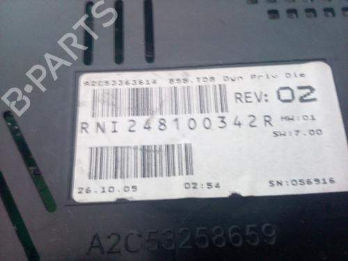 Instrument cluster RENAULT MEGANE III Hatchback (BZ0/1_, B3_)  | BP7862247C47 