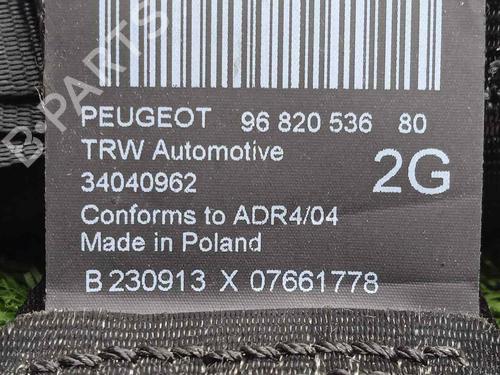 Rear left seatbelt PEUGEOT 5008 (0U_, 0E_) 2.0 HDi | BP17805288I29 