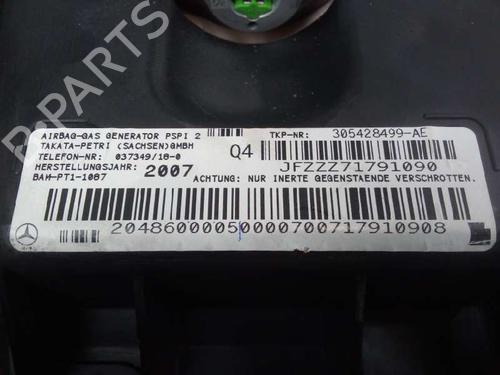 Passenger airbag MERCEDES-BENZ C-CLASS (W204) C 220 CDI (204.002) | BP5716567C10 