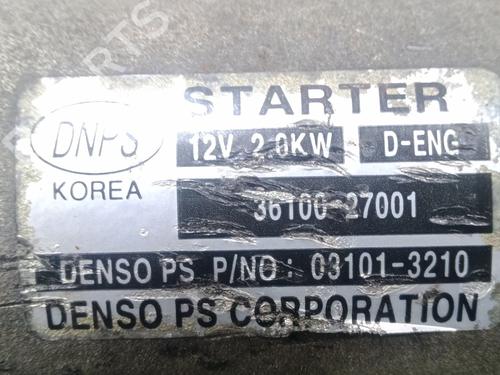Starter HYUNDAI SANTA FÉ I (SM) 2.0 CRDi 4x4 | BP31123667M8 