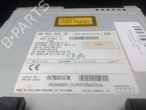 Radio PEUGEOT 208 I (CA_, CC_) 1.6 HDi / BlueHDi 75 | BP24318623E6 