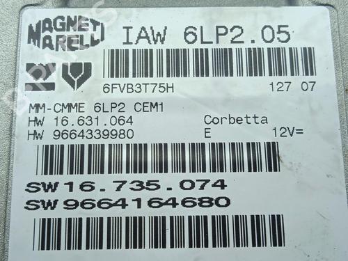 Engine control unit (ECU) CITROËN C4 I (LC_) 1.4 16V | BP31184845M57