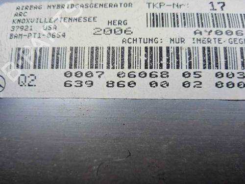 Passenger airbag MERCEDES-BENZ VITO / MIXTO Van (W639)  | BP8402196C10 