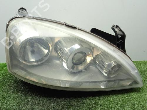Højre forlygte OPEL CORSA C (X01) 1.3 CDTI (F08, F68) (70 hp) 31290918