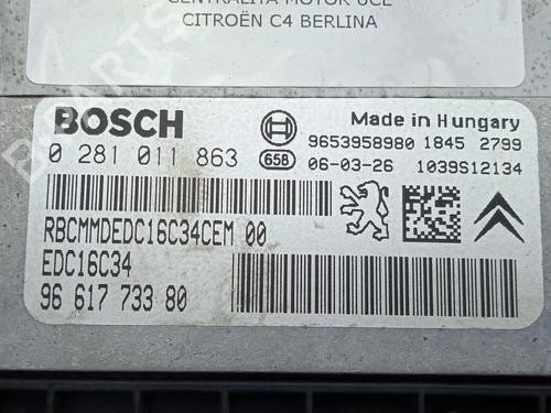 Engine control unit (ECU) CITROËN C4 I (LC_) 1.6 HDi | BP22240050M57 
