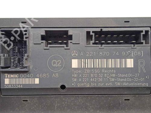 Electronic module MERCEDES-BENZ S-CLASS (W221, V221) S 320 CDI | BP12241574M83 