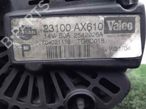 Alternator NISSAN MICRA III (K12)  | BP9153872M7 