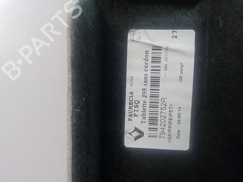 Rear parcel shelf RENAULT SCÉNIC III (JZ0/1_) 1.6 dCi (JZ00, JZ12) | BP22565828C85 