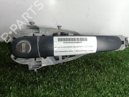 Używane Klamka zewnętrzna drzwi przednich lewych VW GOLF V (1K1) 1.4 16V (75 hp) 10512910